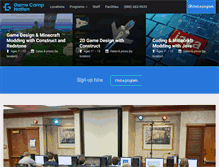 Tablet Screenshot of gamecamp.com